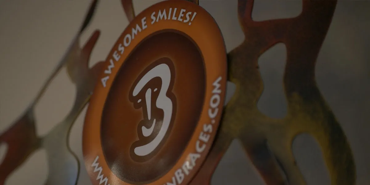 Bernstein Orthodontics logo in office