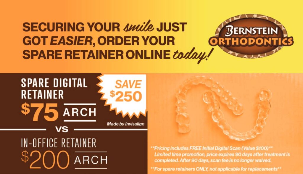 Spare Retainer Program Bernstein Orthodontics Dr. Bernstein